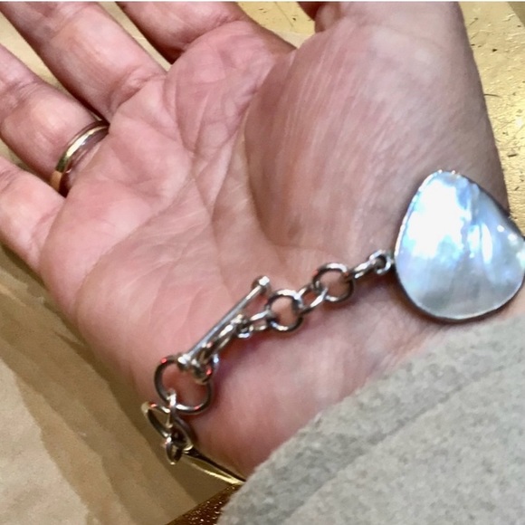 Bundle made. 1 silver Pendant 950 and Abalone w/pewter bracelet good condition - Picture 9 of 11